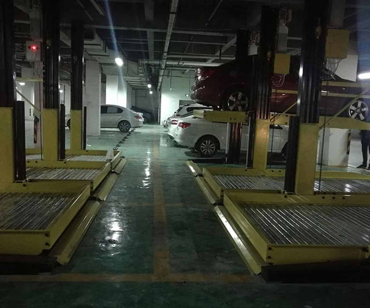 永平三層升降橫移式機(jī)械式立體車庫短租