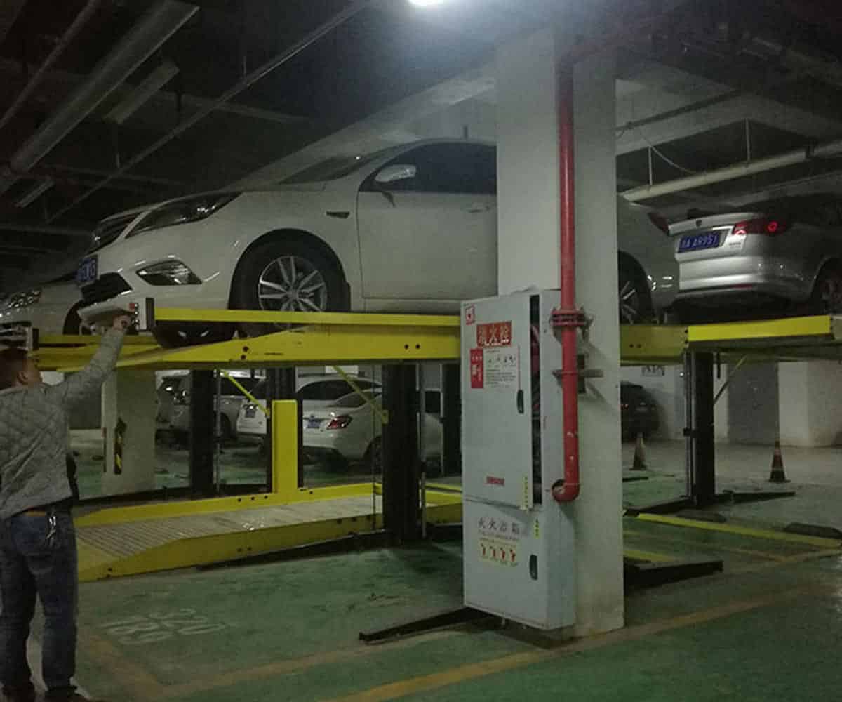 雅江二層簡易升降類立體停車位安裝
