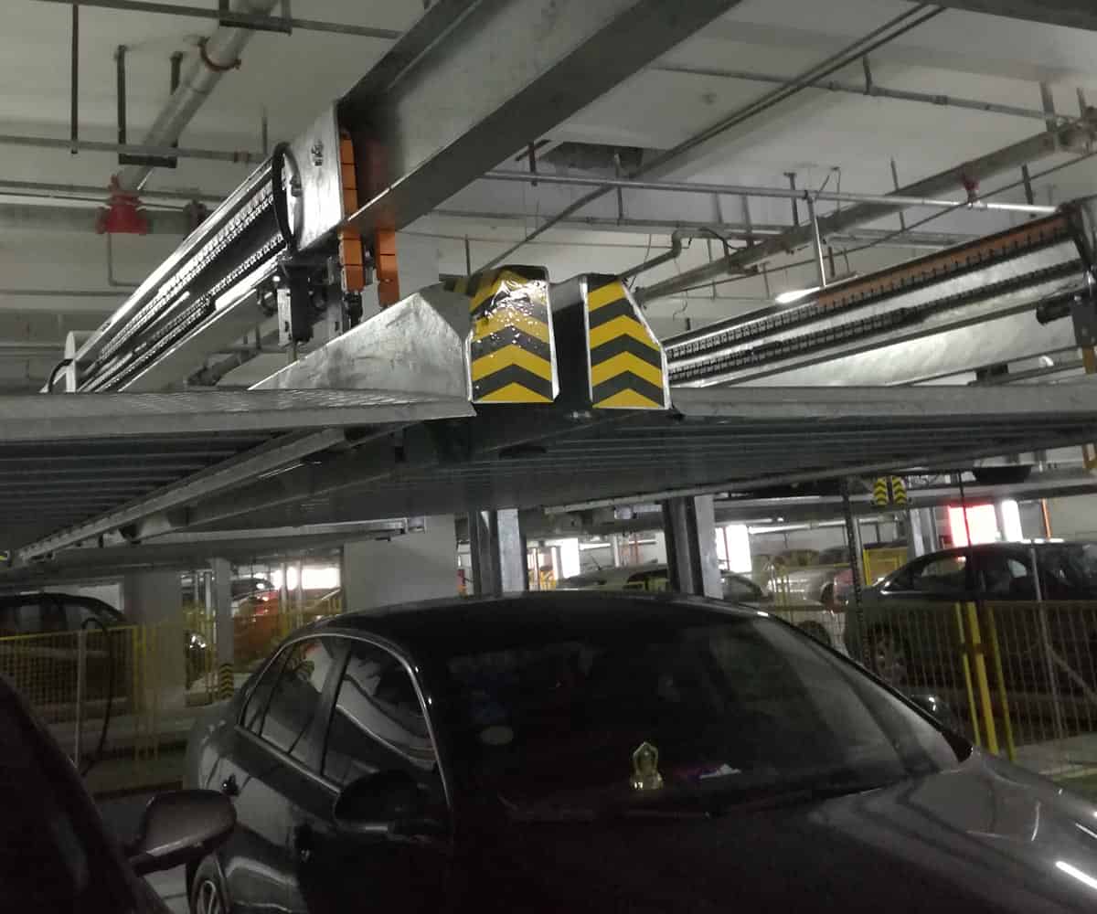 會東單列PSH2二層升降橫移機械式立體停車設(shè)備